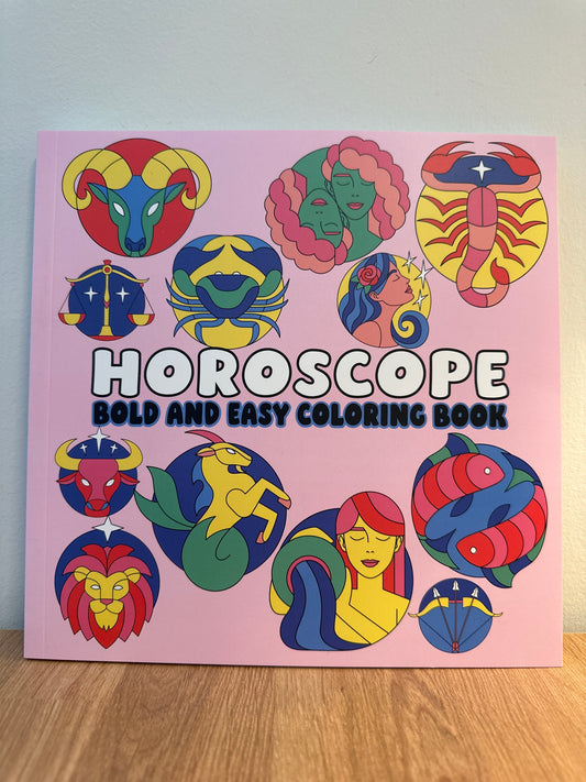 Horoscope Bold and Easy Coloring Book