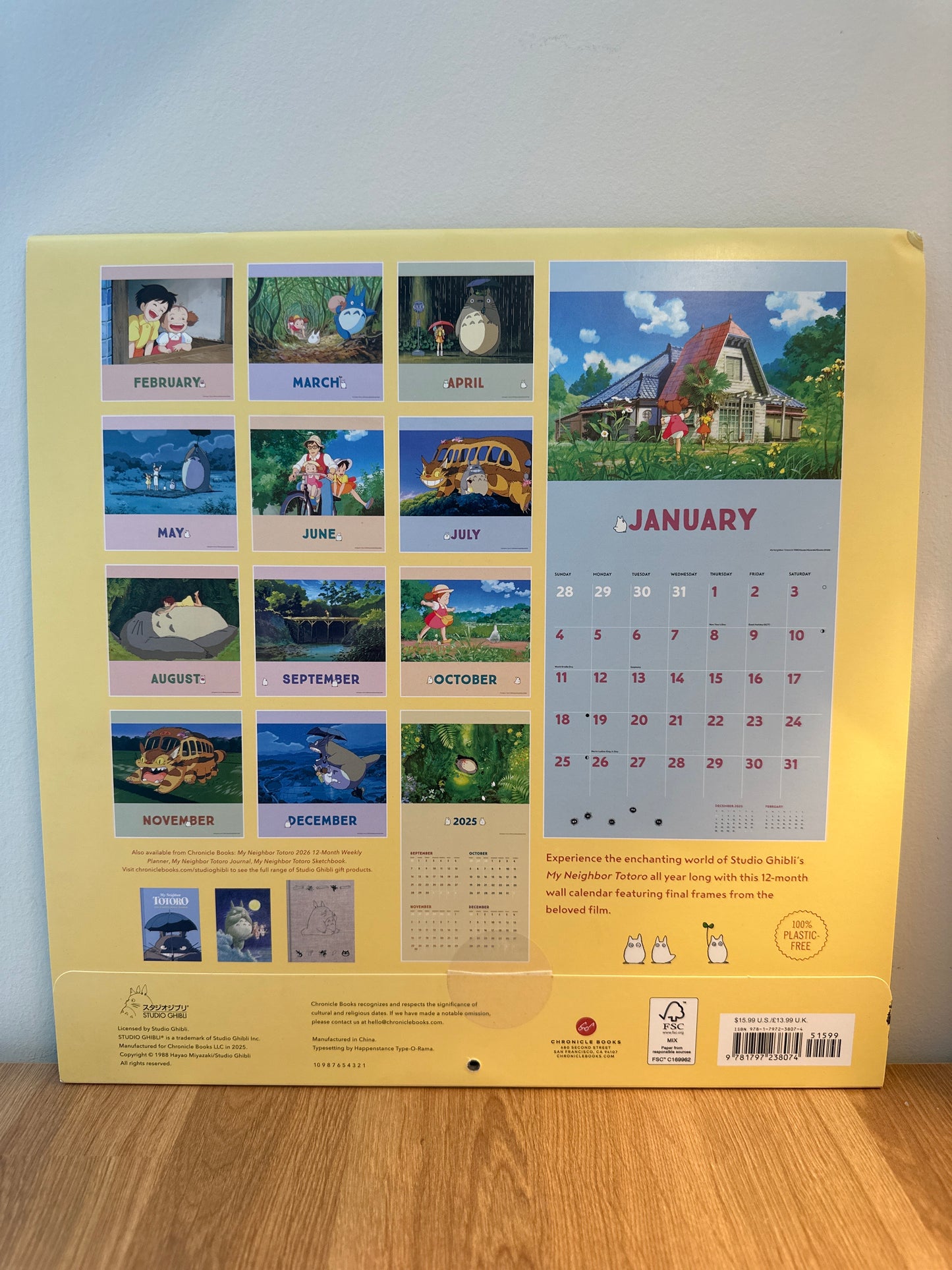 My Neighbor Totoro 2026 Wall Calendar
